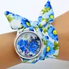 Shsby New Design Ladies Flower Cloth Wristwatch Fashion Women Dress Watch High Quality Fabric Clock Sweet Girls Bracelet Watch 3