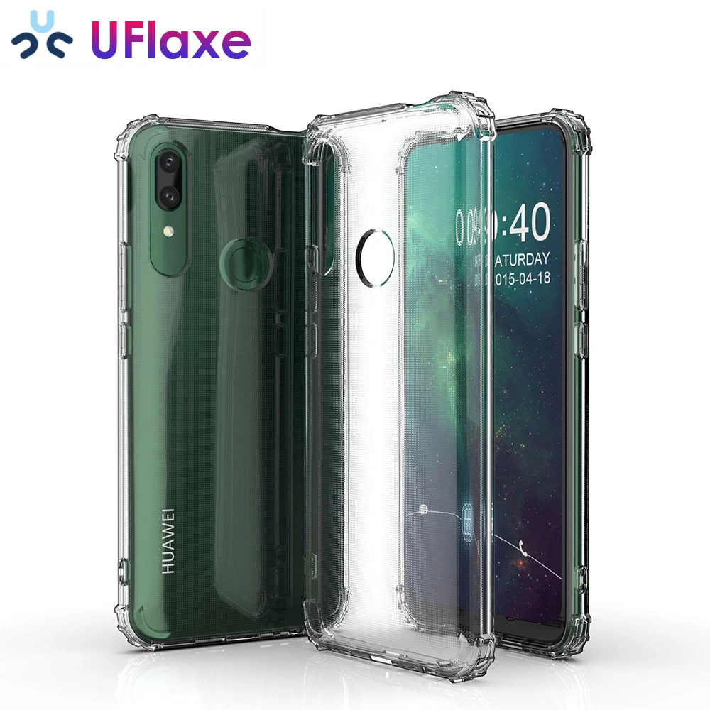 

UFlaxe Soft Case for Huawei Y5 Y6 Y7 Y9 Prime 2019 Clear Shockproof Casing Transparent Ultra-slim Anti-knock Cover JSFS1