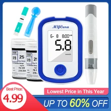 Digital Diabetes Tester Blood Sugar Glucose Monitor Acidimeter Glucometer Cgolestero Machine Devices Medidor Medical Health Care