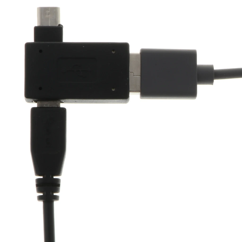 90 градусов правый угол микро USB 2 0 хост адаптер OTG w/USB питания для Android накопители