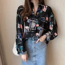 Aliexpress - 2021new Spring Summer Retro Style Lightweight Loose Women Chiffon Shirt Mr.nut Polka Dot Polo-neck Long Single Breasted