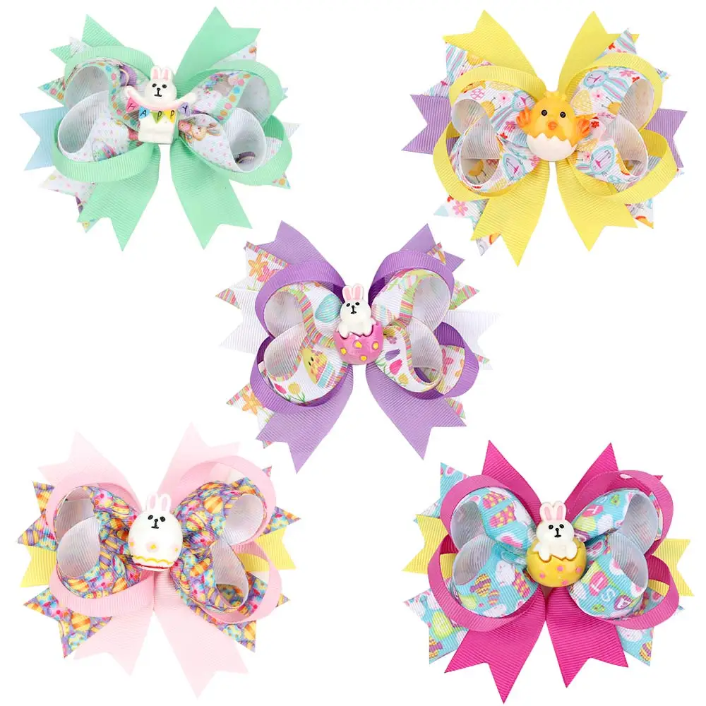 

2020 New Grosgrain Ribbon Hair Bow with Clips Baby Girls Bow Hair Clip Hairpins Boutique Bow Hairpins Hair Ornaments