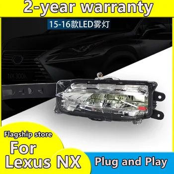 

Car Styling Fog Lamp for Lexus 2015-2016 NX200 200t 300h LED foglight led DRL Auto Accessories