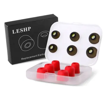 

Headphones Memory Sponge/Silicone Ear Cap Ear Bud Earphone Headphone Replacement In Ear Bud Tip Cap Cover 6 pairs.
