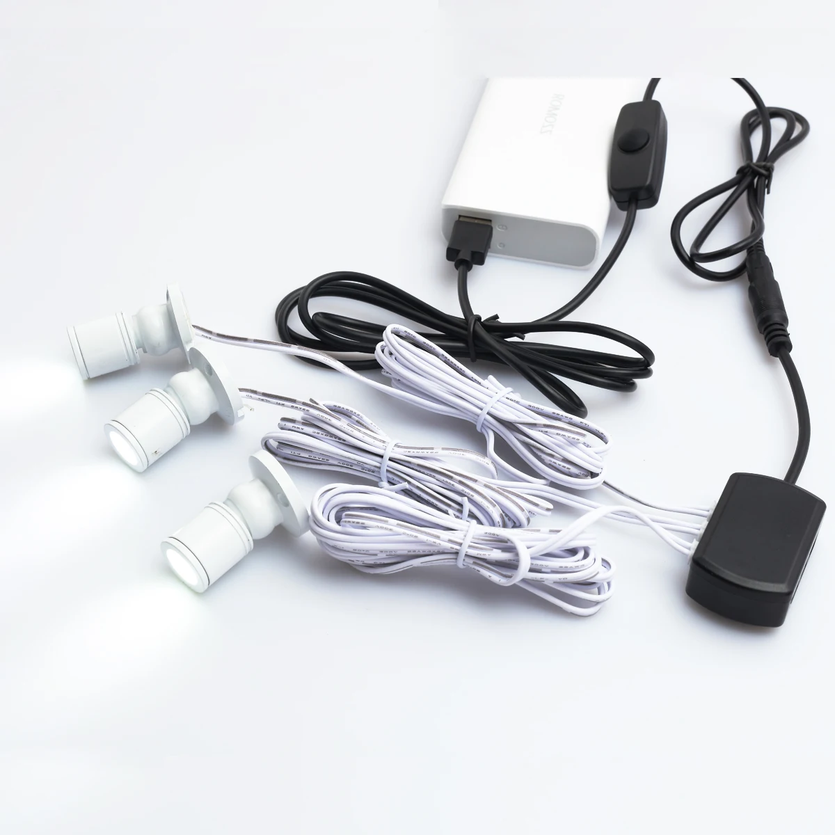 Настраиваемый точечный светодиодный светильник набор сделай сам 1 Вт 5 В USB с регулируемой яркостью для шкафа