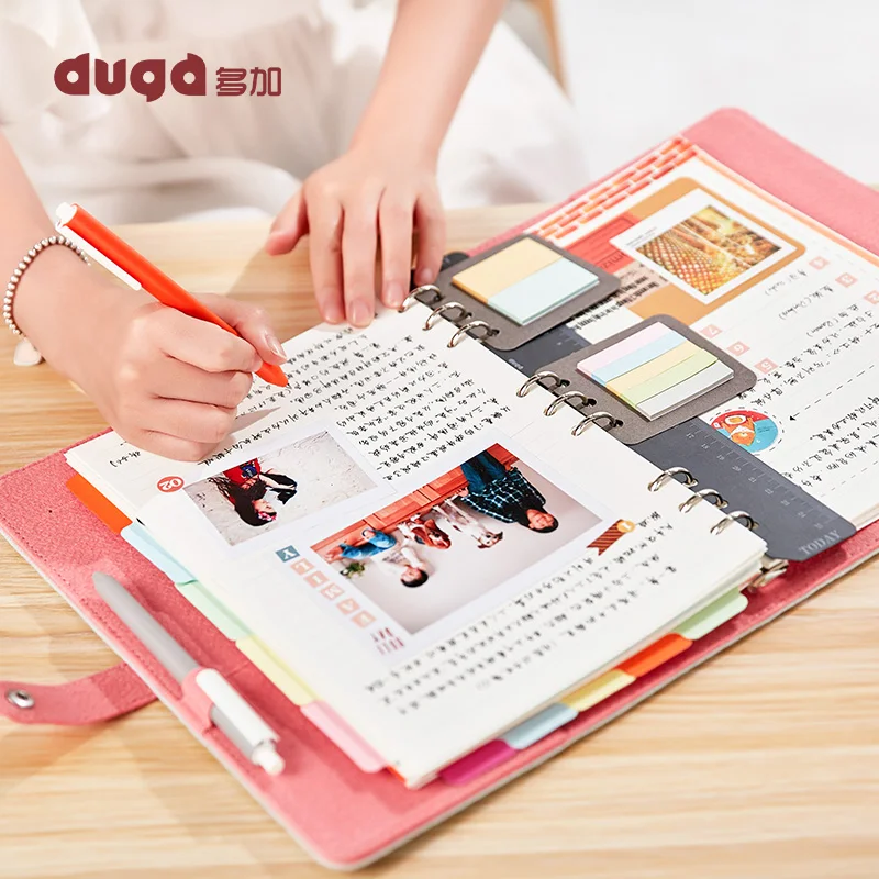 

2019 Creative Korean B5 Denim Cover Cute Kawaii School&Office Sketch Ring Binder Dairy Organizer Weekly Planner Notebook