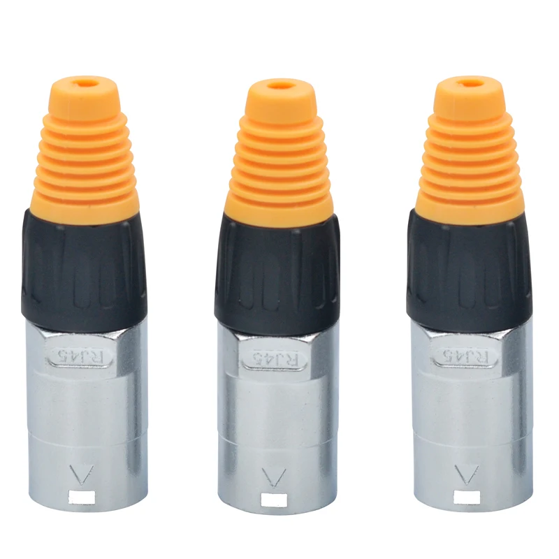 RJ45 водонепроницаемый разъем RJ45 штекер Ethernet разъем IP65 прямой RJ45 Тип 50 шт./лот