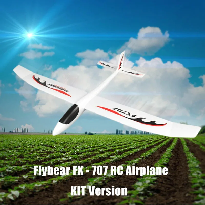 Flybear FX707 ручной бросок RC Самолет EPP пена 1200 мм размах крыльев самолет с неподвижным