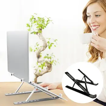 

Folding Laptop Desk Stand Adjustable Portable Notebook Book Holder Tablet S0B2