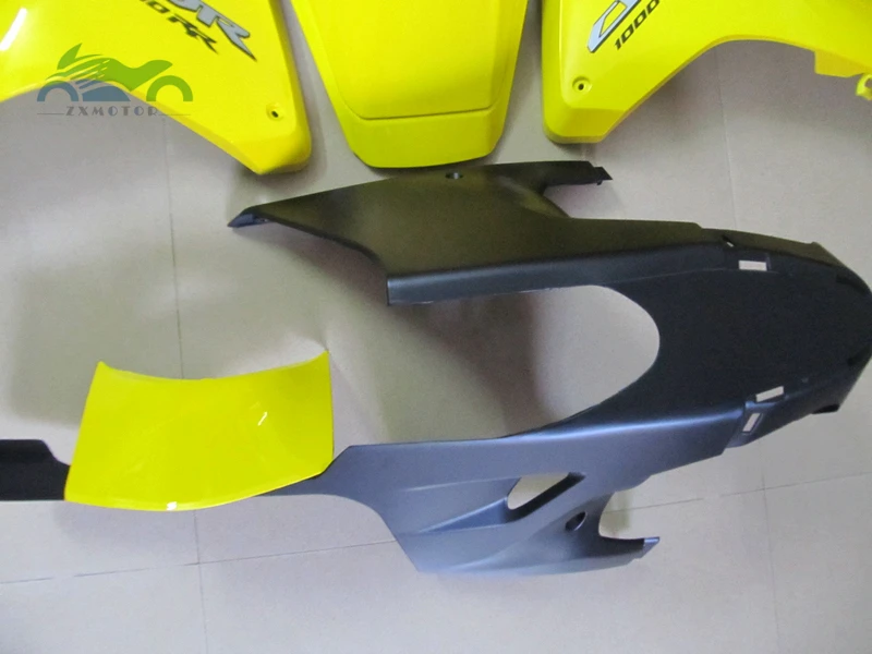 Индивидуальная впрыска обтекателя комплект Подходит для Honda CBR1000RR 2008-2011 CBR 1000RR 08-11 ABS Пластиковые обтекатели наборы желтый черный KQ15