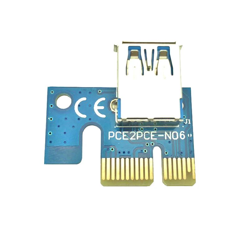 6pcs Pci-e Pci Express 1x Riser Cartão