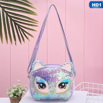 

1 PC Mini Laser Squared Unicorn Bag Cartoon Unicorn Crossbody Messenger Bag Girls Lovely Diagonal Shoulder Bag Dropship New