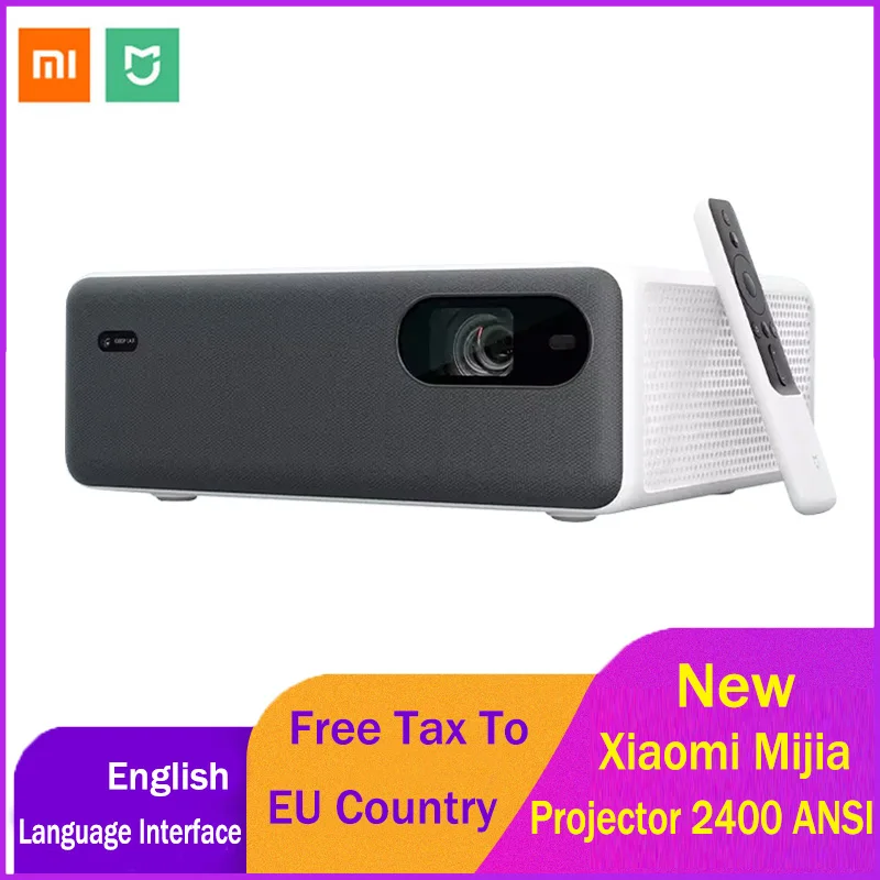 Xiaomi Mijia ALPD3.0 лазерный проектор 2400 ANSI люмен 1920*1080P MIUI tv 16 Гб eMMC Wifi Bluetooth двойной 10 Вт динамик домашний кинотеатр