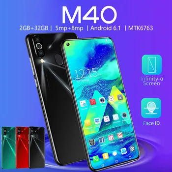 

best selling 2019 products M 40 Quad Core 6.6inch HD Camera Android 6.1 2G+32G GPS 3G Call Mobile Phone AU support dropshipping