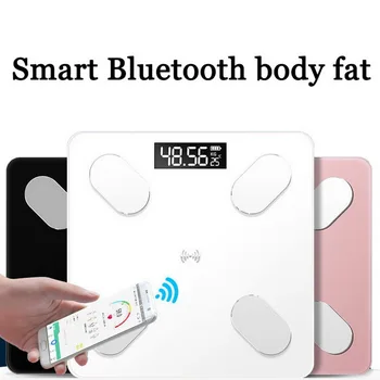 

New Bluetooth Scales Floor Body Weight Bathroom Scale Smart Backlit Display Scale Body Weight Body Fat Water Muscle BMI