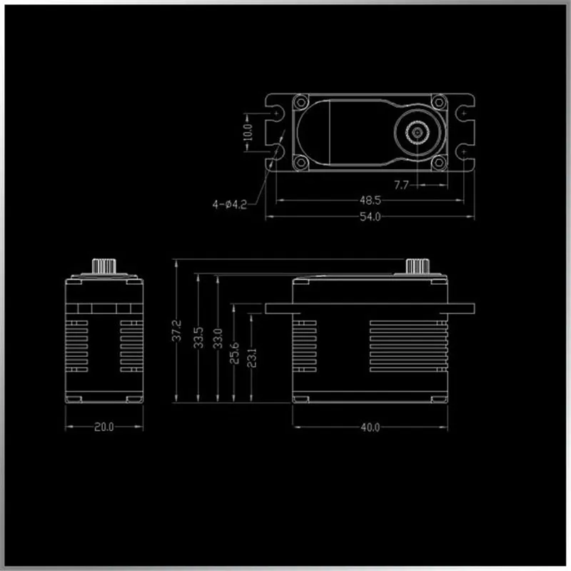 KINGMAX MAX POWER SERVO CLS03S-44kg.cm CLS04S-52kg.cm высокоскоростной цифровой сервопривод с высоким крутящим моментом