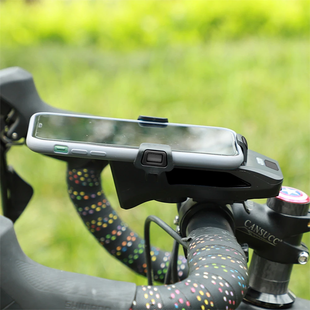 4 in 1 Bike Bicycle Phone Charging Treasure Rack Holder Speaker Headlight MTB Mountain Road Bike Mobile Phone Support Bracket