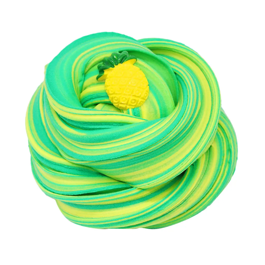 DIY slime пушистые радужные мягкие слизи игрушки для детей набор для фруктов облако слизи игрушки ароматический стресс Лизун для детей игрушки сжимаемые игрушки gh8