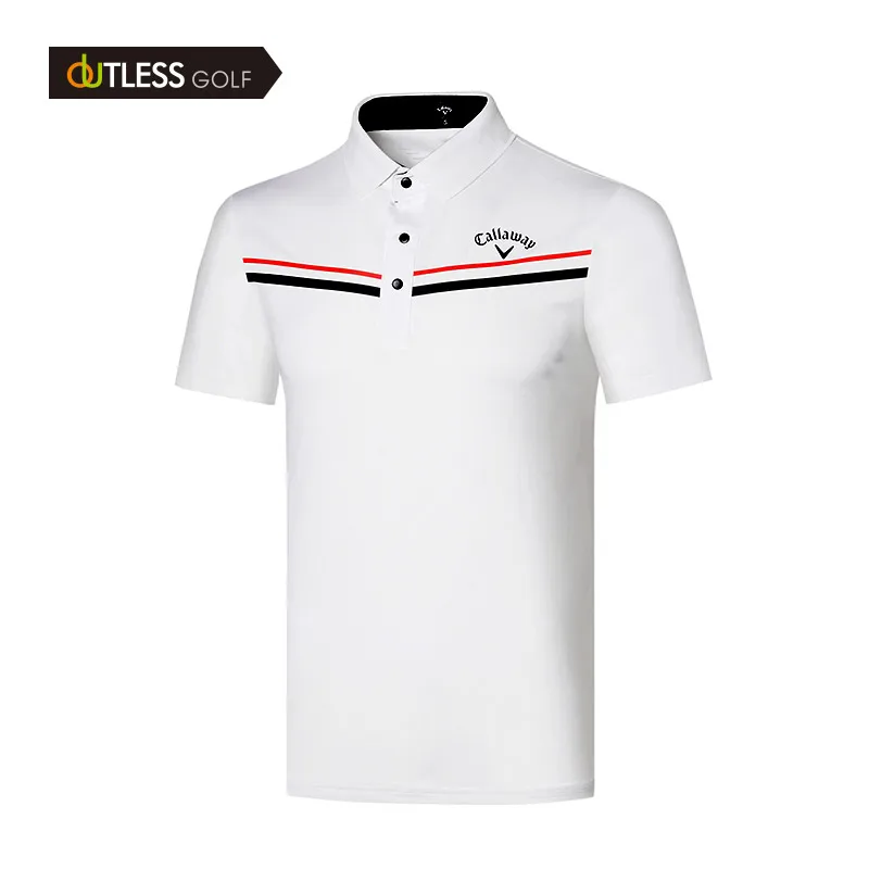 Camiseta de Golf de golf de los hombres ropa de manga corta Camisa de deportes rápido secado de ropa