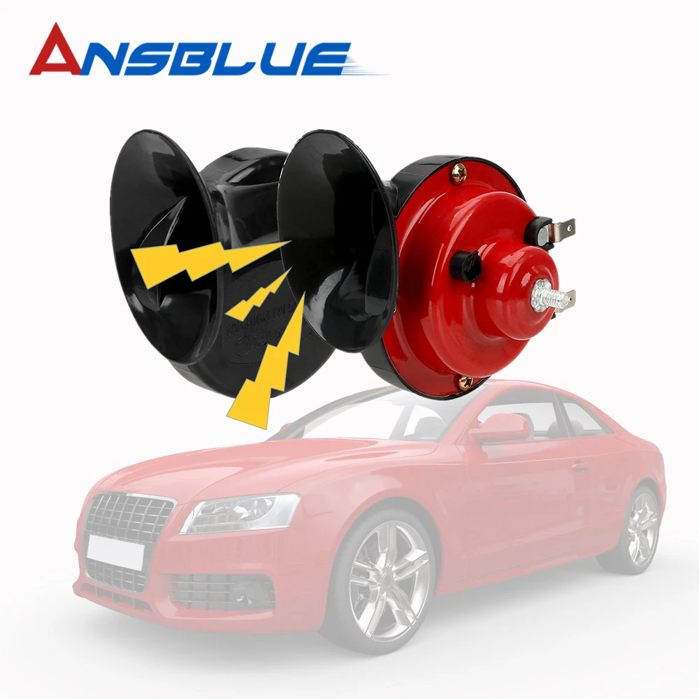

Universal 2Pcs/Sets All 12V Car Air Horm Loud Replace Car Dual-tone Snail Electric Siren on Car Special Signals Car Styling Red