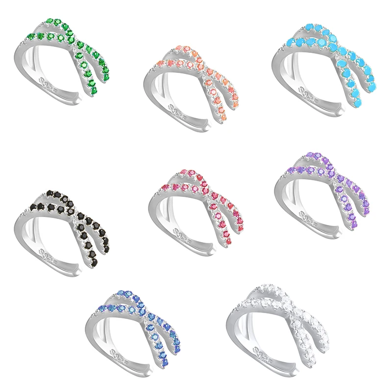 Ear Clip Earrings Clip Earrings Ear Clip 925 Sterling Silver Cross Ear Cuff Non Pierced Earrings for Women Micro Pave CZ Small Clip on Earrings Cartilage Jewelry