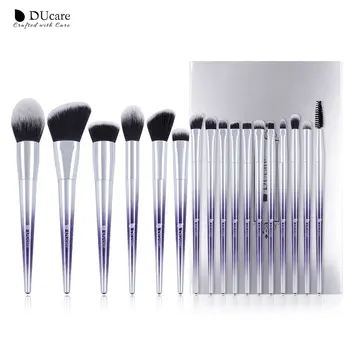 

DUcare 17PCS Makeup Brushes Set Professional Powder Foundation Eye Shadow Blush Eyebrow Brush Cosmetic Make up Brushes Tool