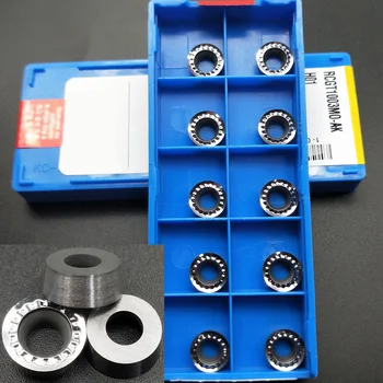 

10pcs RCGT1003M0-AK H01 RCGT1003MO Cnc Carbide Insert Blades W/ Box For Aluminum