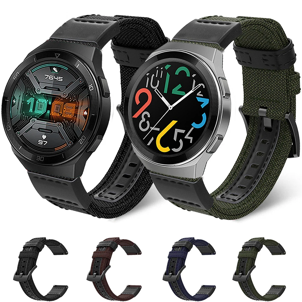 Nylon-Strap-Watchband-for-Huawei-Watch-Gt-2e-Gt2-Gt-46mm-Band-Smart-Watch-Bracelet-Sport