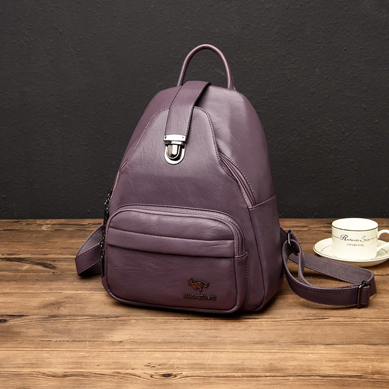 Роскошный дизайнерский женский кожаный рюкзак, Высококачественная прочная кожаная сумка на плечо, красивый стильный рюкзак для девочек, рюкзак для путешествий