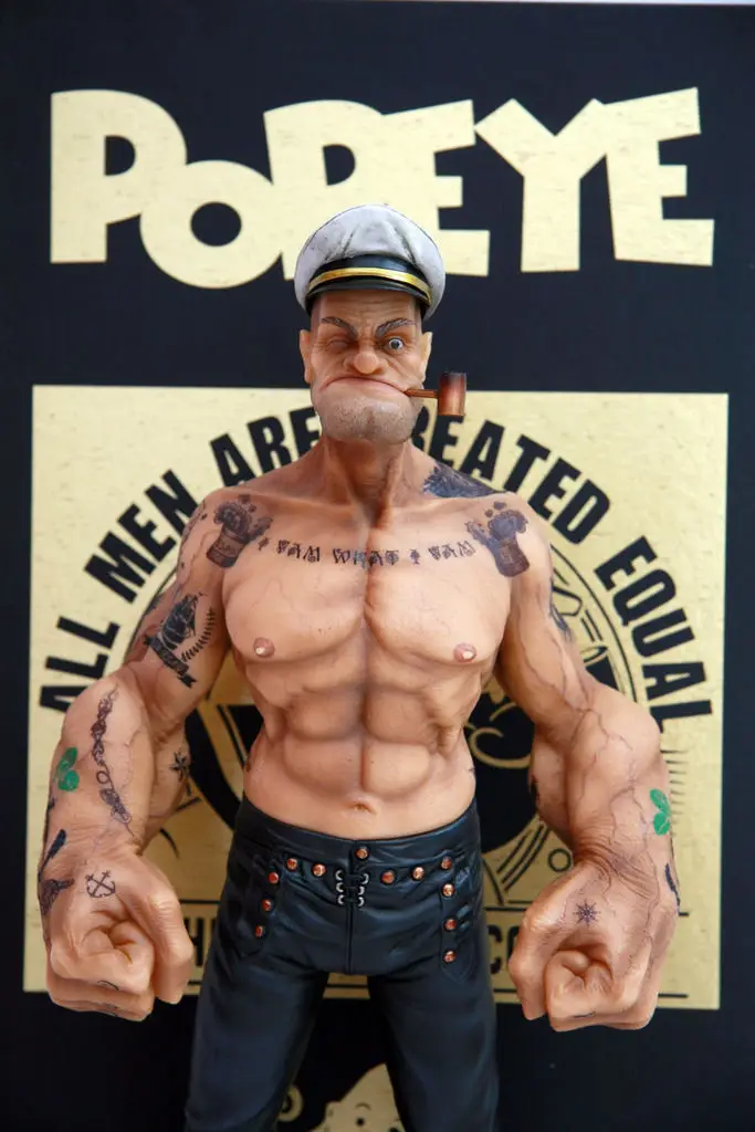 1" Popeye 1/6 фигурка моряка смолы статуя Реалистичная татуировка тело Ver. на