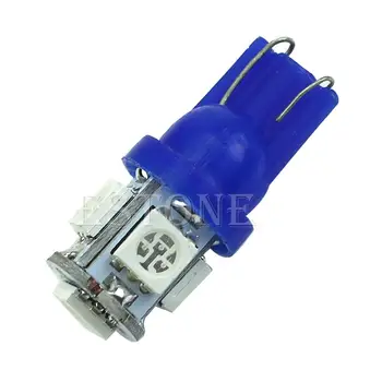 

1PC T10 5-LED 5050 SMD 194 168 W5W Blue Light Wedge Bulb XENON Car Tail Lamp