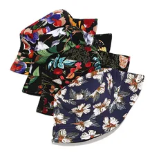 JAYCOSIN Мужская и Женская Повседневная шляпа с принтом Двусторонняя парусиновая Складная на открытом воздухе Солнцезащитная Панама Кепка Складная ведро для улицы#45