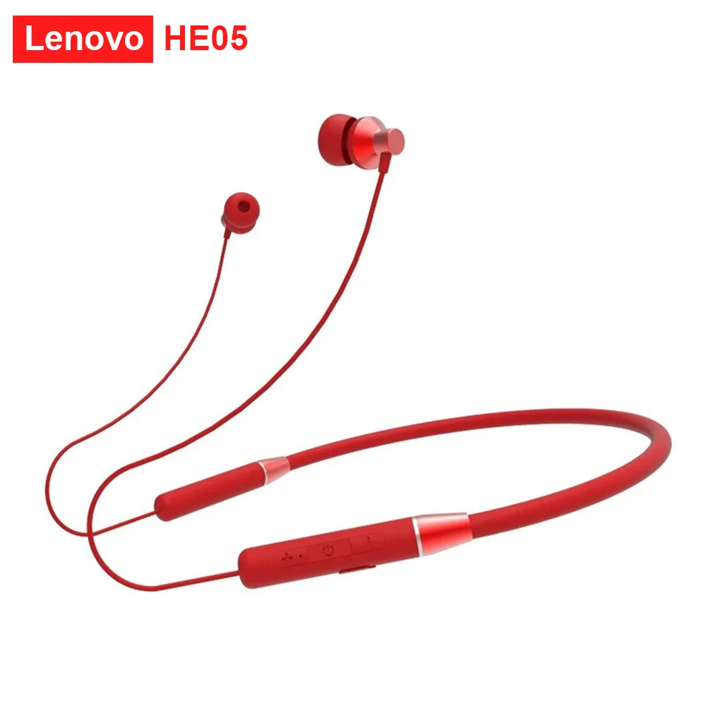 Lenovo HE05 Wireless Bluetooth 5.0 Earphone In-ear Gaming Headset IPX5  Waterproof Sport Headphone with Noise Cancelling Mic