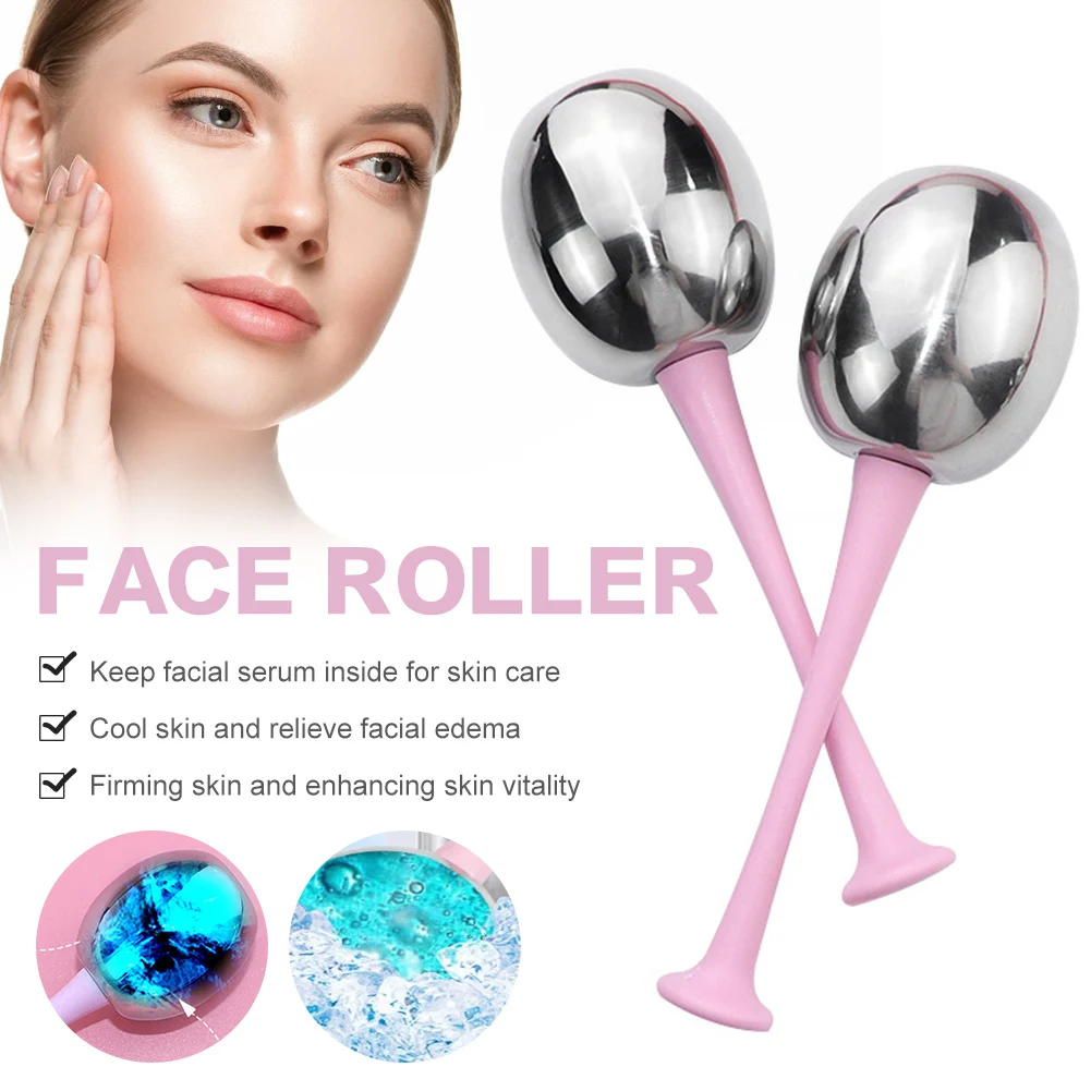 Ice Globes Facial Roller Cold Face Massager for Removing Fine Lines