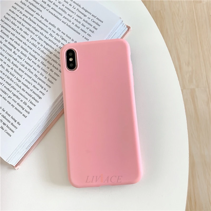 Мягкий ТПУ чехол для xiaomi redmi note 8 7 note8 pro 8a 7a 8T цветной Матовый ультратонкий силиконовый чехол на заднюю панель для xiomi redmi note 8 - Цвет: deep pink