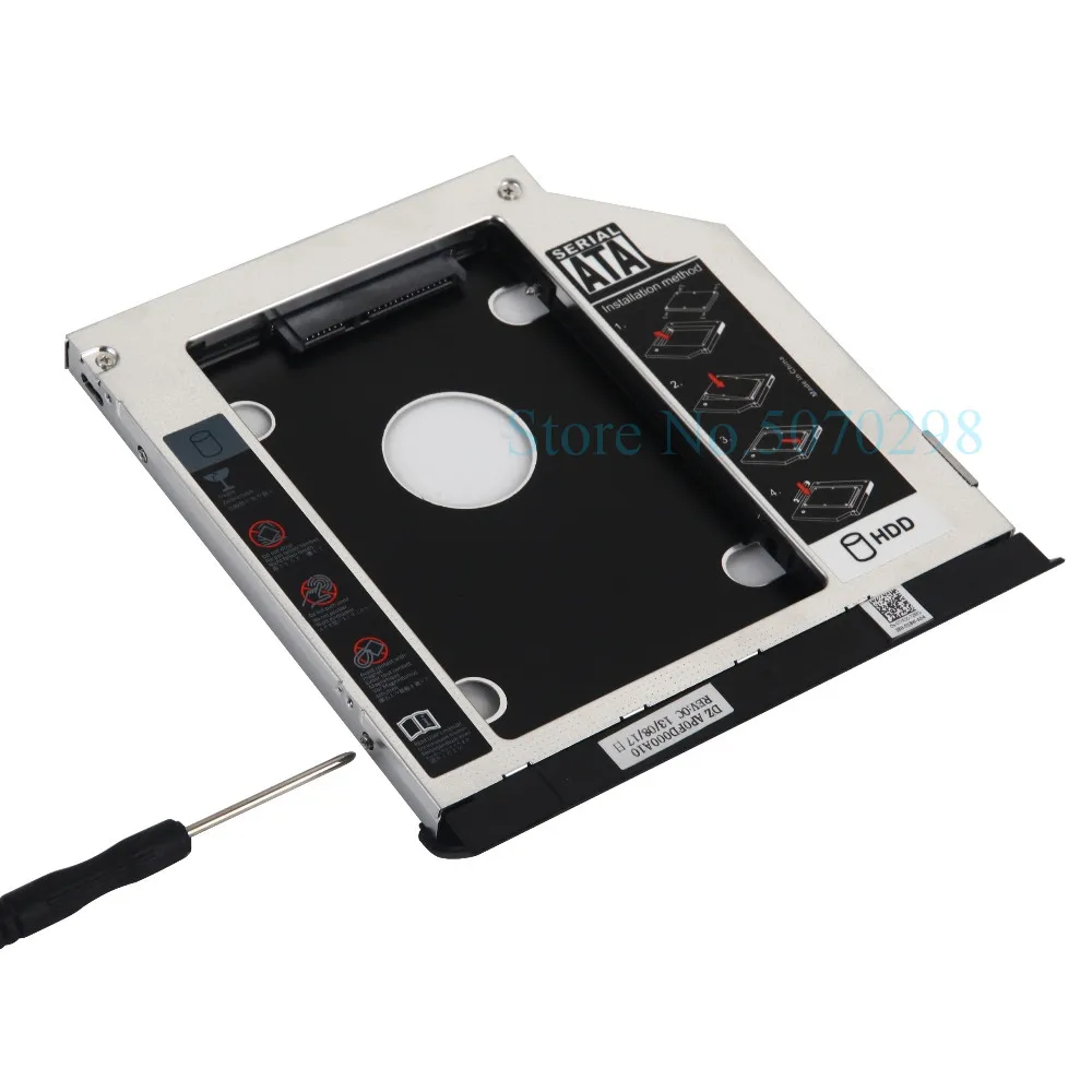 С оригинальным эжектор 2nd SATA 3,0 2," жесткий диск HDD SSD картридж для оптического диска для Dell Latitude E6520 E6420 E6320 E6530 E6430 E6330