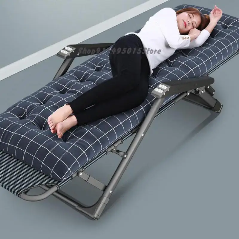 Recliner Folding Chair Office Lunch Break Siesta Bed Balcony Home Leisure And Comfortable Back Lazy Sofa |