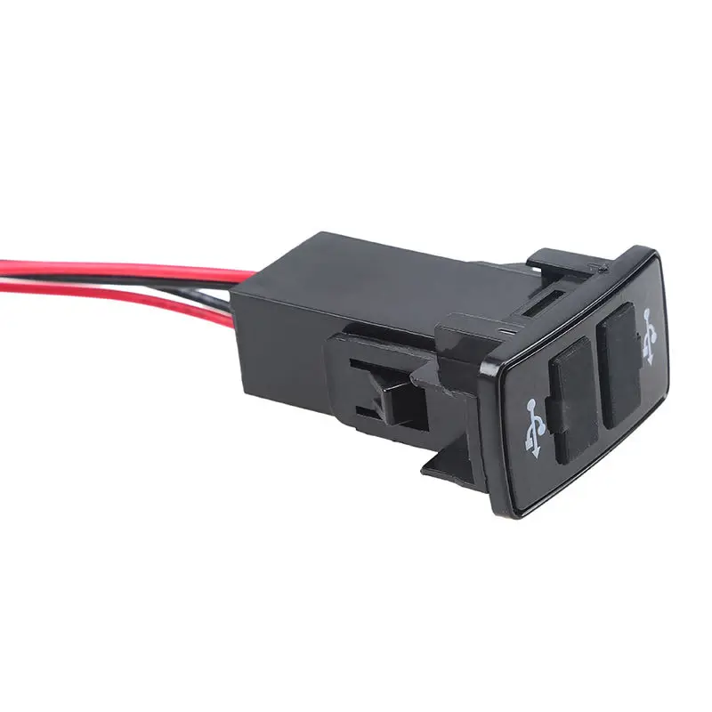 Автомобильная электроника Аксессуары разъемы для адаптеров двойной USB порт разъем iPad мобильный телефон автомобильное зарядное устройство для смартфонов синий светодиодный для Honda