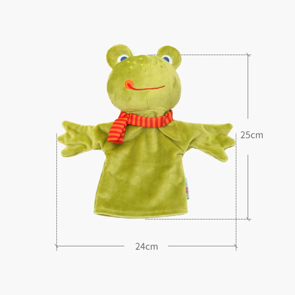 2pcs Creative Child Baby Favor Monkey& Frog Shaped Dolls Glove Hand Puppet Story Telling Toys For Kids