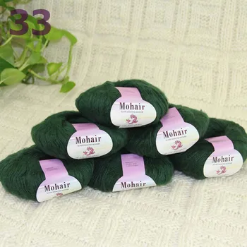 

Sale New 6BallsX25g Luxury Soft Mohair Warm Wrap Shawl Hand Knit Crochet Yarn Emerald 291-33-6