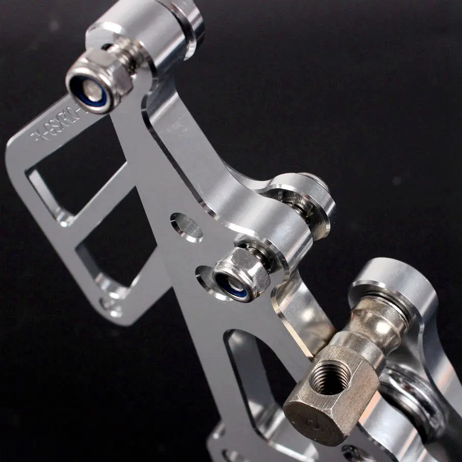 CNC регулируемые Rearset подножки для Suzuki GSXR1000 2009 2010 K9 мотоцикл Алюминий Серебро
