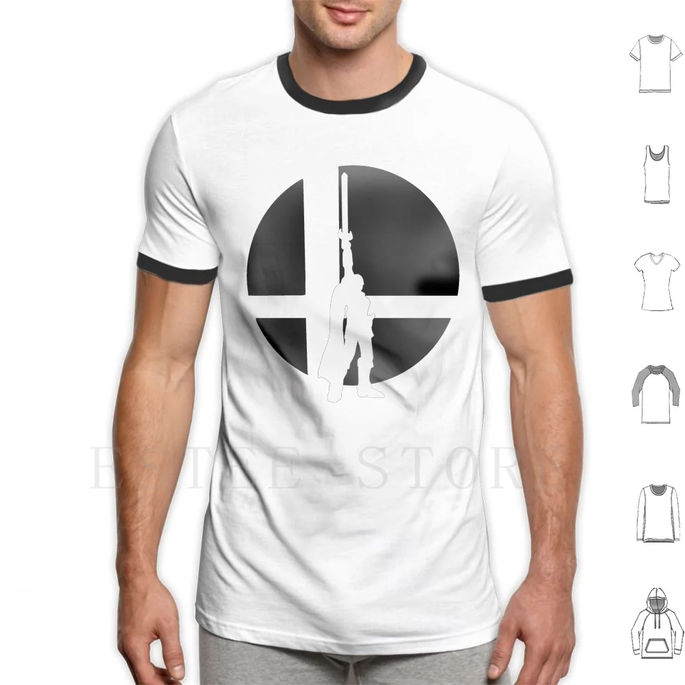 Super Smash Bros Marth T Shirt Print Cotton Marth Fire Emblem Smash Bros Wii U Character Final Smash Spadaccino Melee