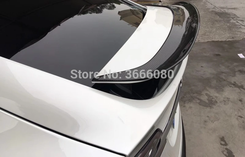 Новинка для Tesla модель X материал из настоящего углеродного волокна задний спойлер на крышу багажника заднее крыло авто часть украшения