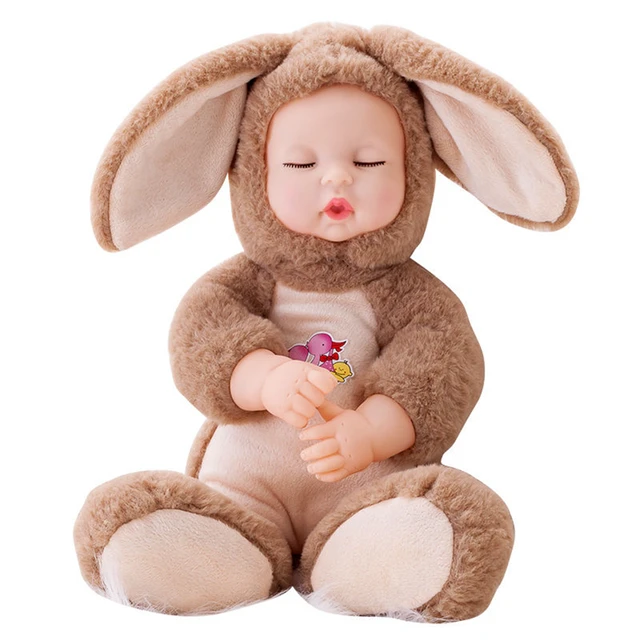 A baby doll that simulates a talking smart stuffed doll baby boy and girl comfort sleeping doll 2