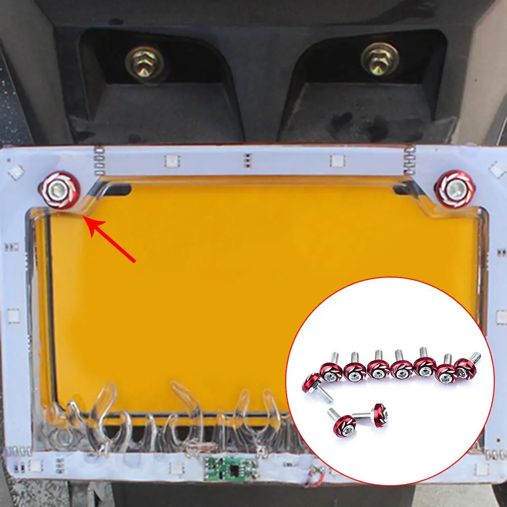 94445 Boulon Et écrou De Plaque D'immatriculation - Paquet De 4