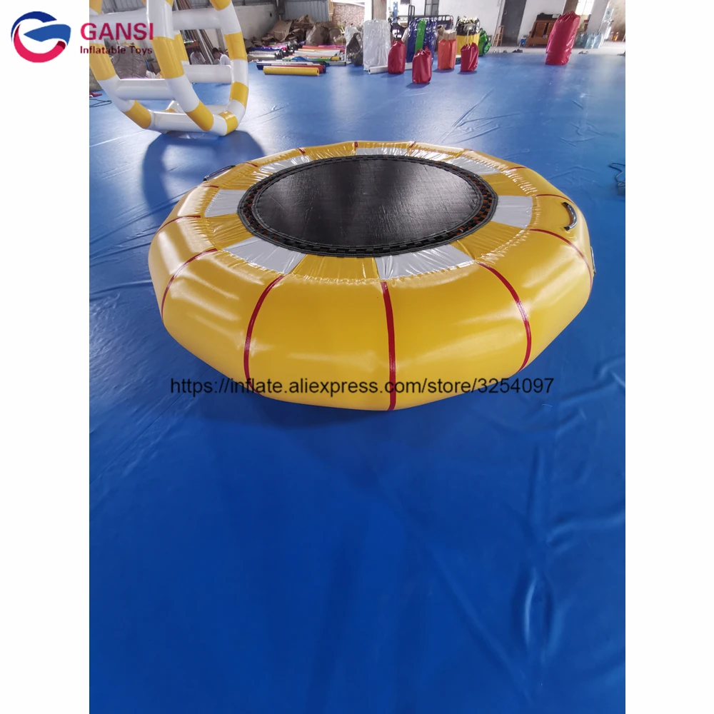 

Funny Water Games Inflatable Jumping Trampoline ,3M Inflatable Water Trampoline For Aqua Park