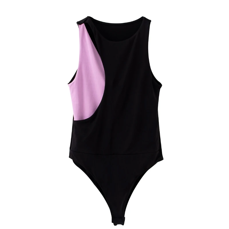 2020 женское сексуальное облегающее Боди без рукавов с дырками шикарная сиамская