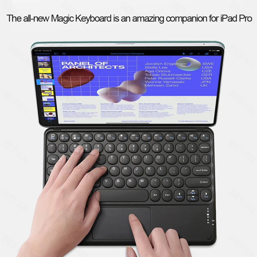 Magic keyboard for ipad pro 11 case 2021 for ipad pro 12.9 2018 2020 air 4 10.9 cover magnetic bluetooth touchpad keyboard cases