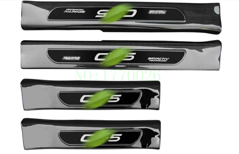 Auto parts stainless steel entry door scuff Plate CX5 CX- 5 2013 8 units/set car cover