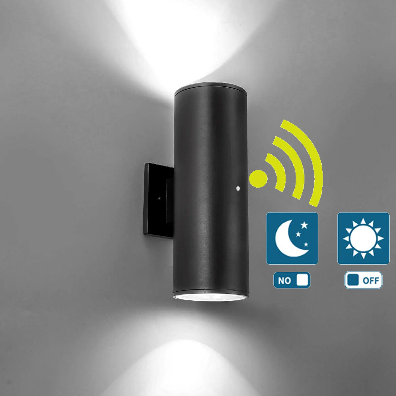 14W LED Dusk to Dawn Sensor Outdoor Wall Light Fixture Up Down Lamp E26/E27 Bulb Matte Black диско republic the weeknd dawn fm black vinyl 2lp